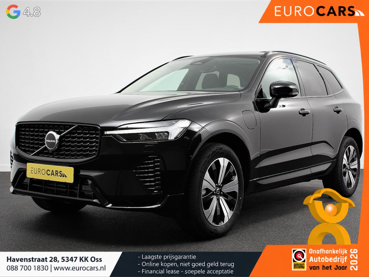 Volvo XC60 - 2.0 T6 398pk Plug-in hybrid AWD Plus Dark Leder Navigatie Google Harman Kardon Panorama da - AutoWereld.nl