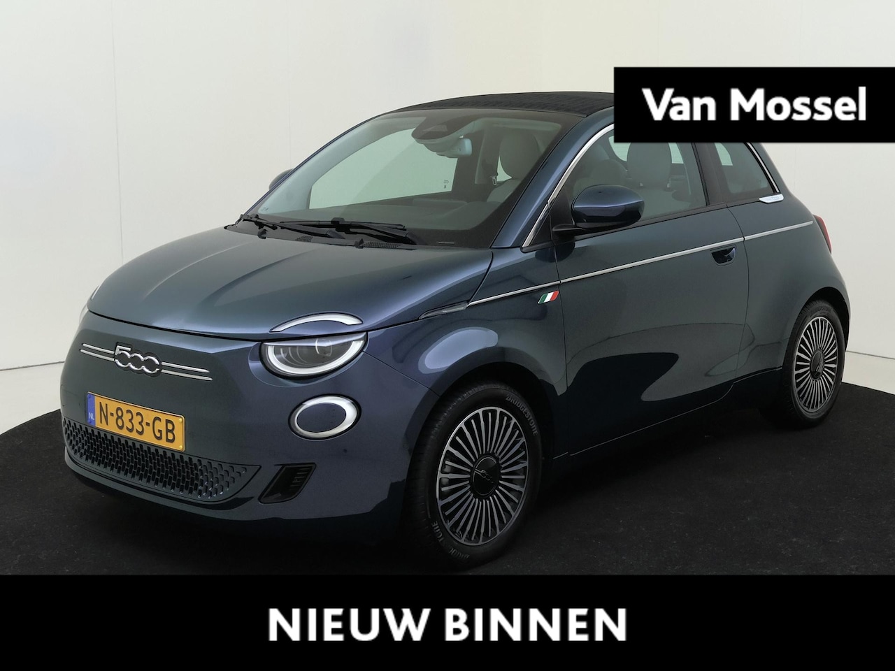 Fiat 500 C - La Prima 42 kWh Cabrio | ACHTERUITRIJCAMERA | STOELVERWARMING | APPLE CARPLAY - ANDROID AU - AutoWereld.nl