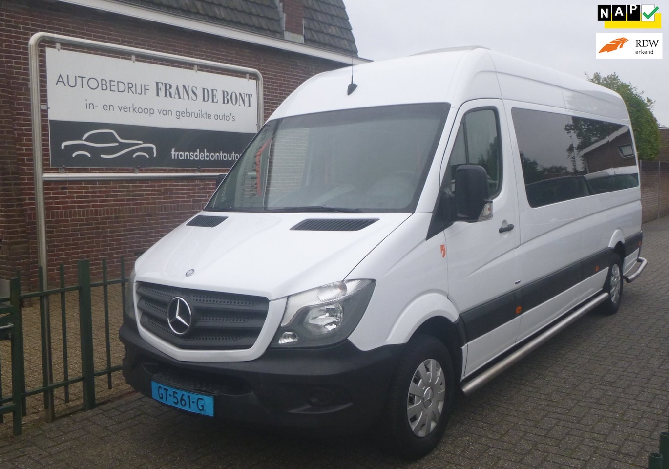 Mercedes-Benz Sprinter - 313 2.2 BlueTEC 432 HD DAK AIRCO 9 PERSOONS ROLSTOEL € 9750 EX BTW - AutoWereld.nl