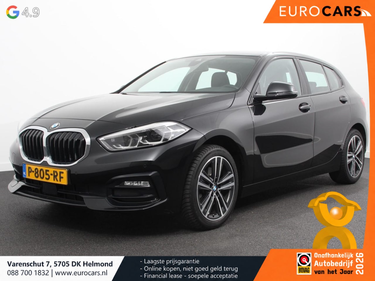 BMW 1-serie - 118i Automaat Sport Line Navigatie Cruise Control Apple Carplay Android Auto Parkeersensor - AutoWereld.nl