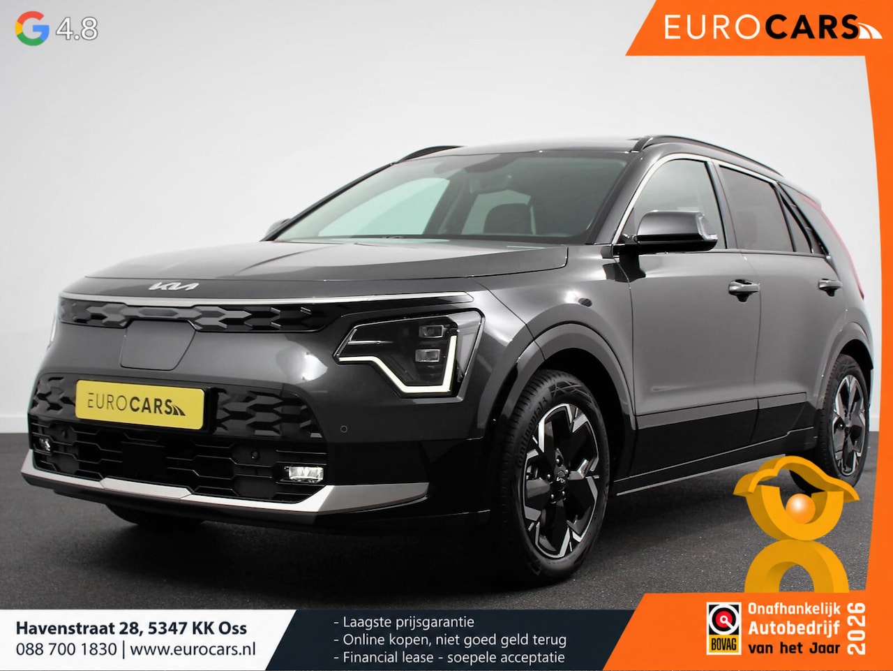 Kia Niro EV - DynamicPlusLine 64.8 kWh Nieuw Model! Navigatie Half Leder Schuif-kantel dak Electrisch b - AutoWereld.nl