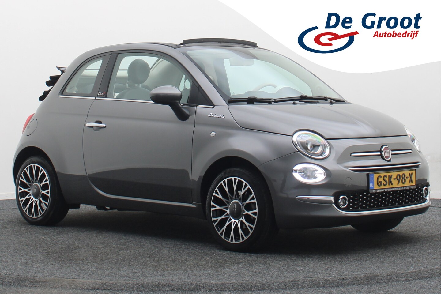 Fiat 500 C - 1.0 Hybrid Dolcevita Climate, Cruise, Apple Carplay, PDC, 16" - AutoWereld.nl