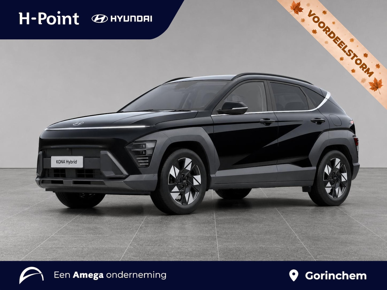 Hyundai Kona - 1.6 GDI HEV Premium | LEDER | ADAPTIVE CRUISE | 360° CAMERA | ELEKTR. ACHTERKLEP | BLIND S - AutoWereld.nl