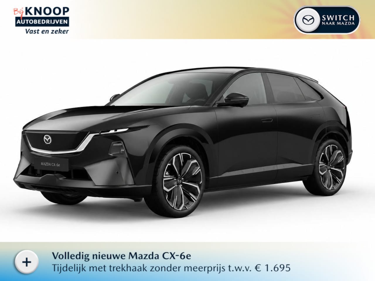 Mazda CX-6e - Takumi 78 kWh |September levering| Jet Black Mica |+ Gratis TREKHAAK t.w.v. € 1.695,-! - AutoWereld.nl