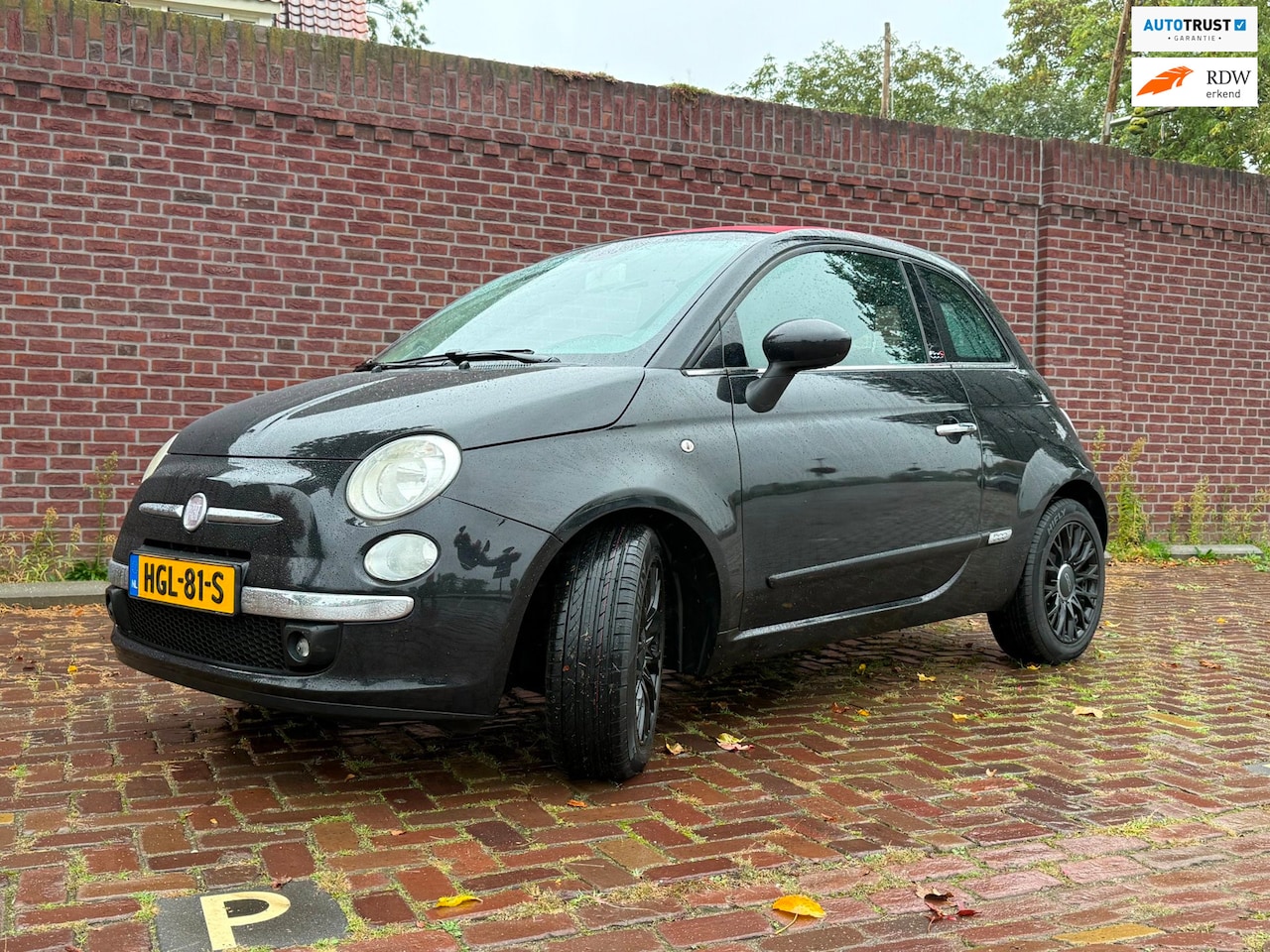 Fiat 500 - 1.2 Lounge* cabrio* airco *Lmv nw banden - AutoWereld.nl