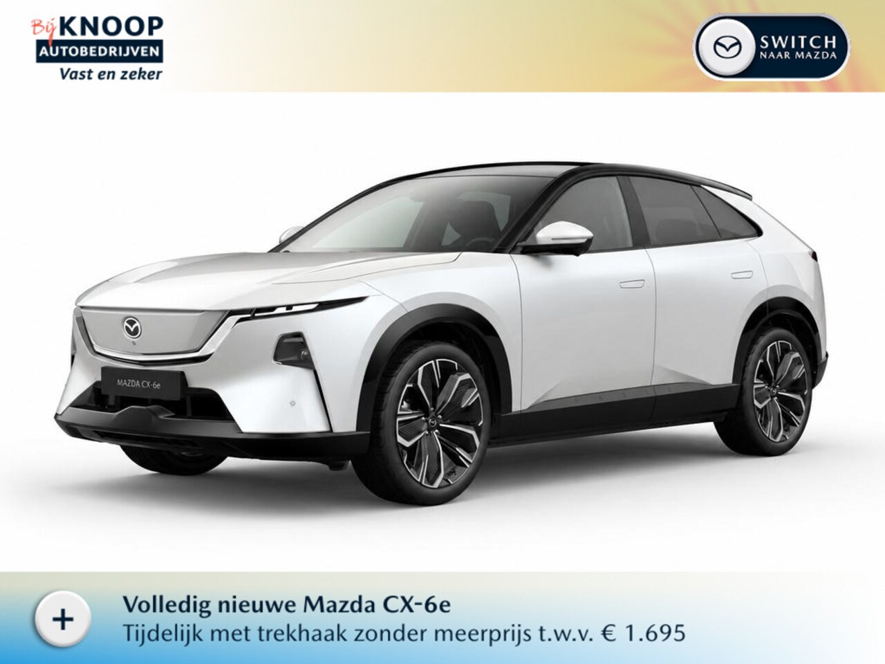Mazda CX-6e - Takumi Business Edition 78 kWh |September levering| Crystal White Pearl |+ Gratis TREKHAAK - AutoWereld.nl