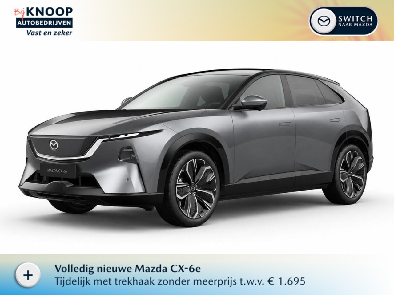 Mazda CX-6e - Takumi Business Edition 78 kWh |September levering| Machine Grey |+ Gratis TREKHAAK t.w.v. - AutoWereld.nl