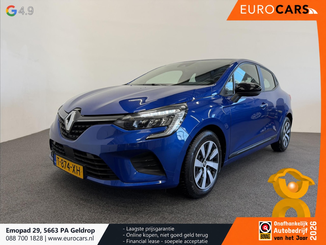 Renault Clio - 1.0 TCe 90 Equilibre Airco Navigatie Cruise Control Full LED Carplay Premium Color NL Auto - AutoWereld.nl
