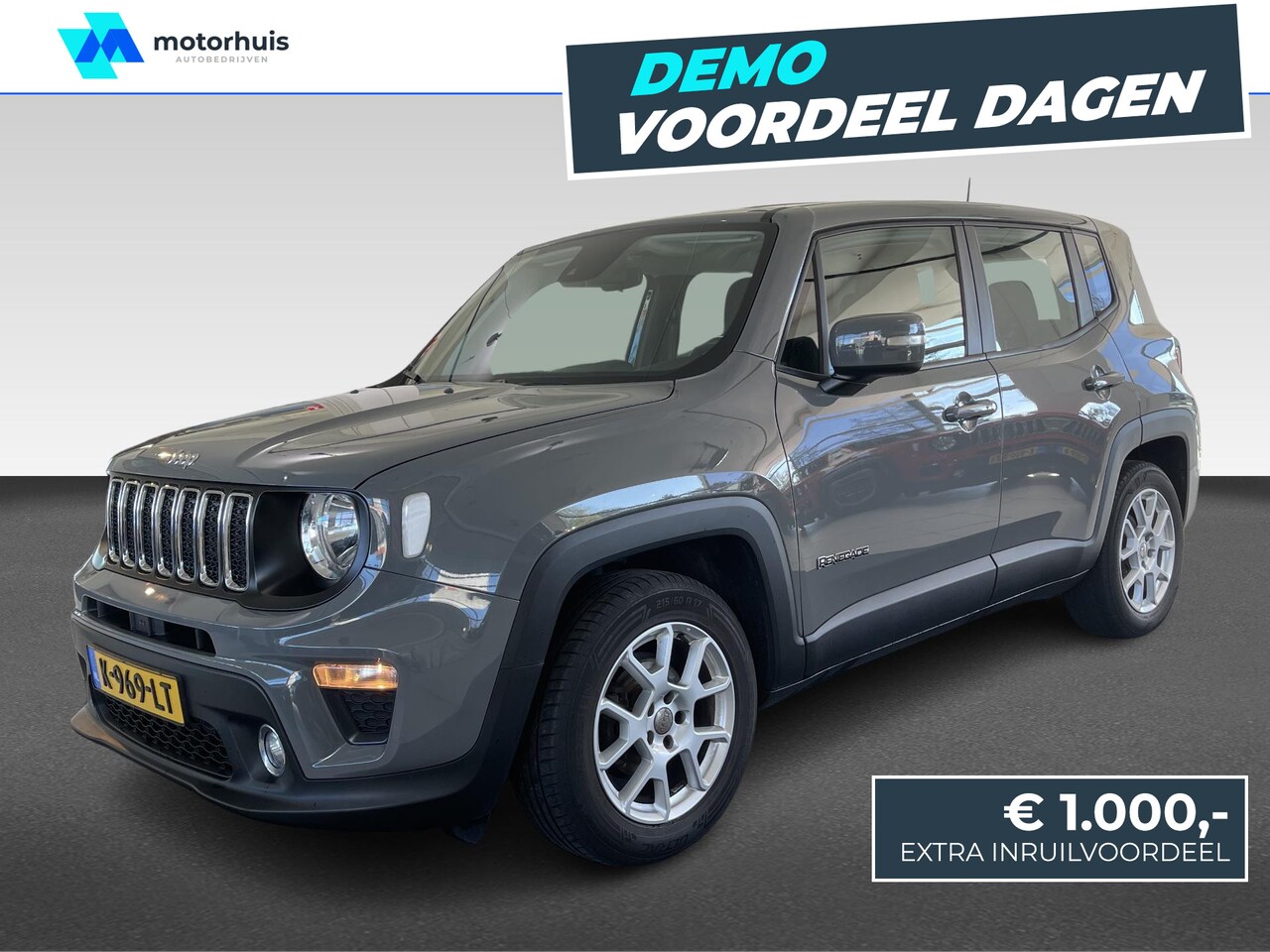 Jeep Renegade - 1.0T 120pk Longitude | Parkeersensoren Achter | Trekhaak | Keyless Start/Stop | Multimedia - AutoWereld.nl