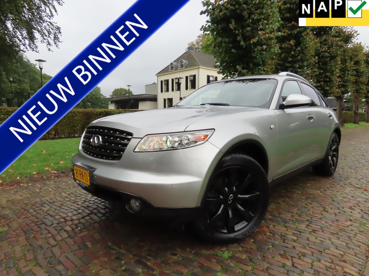 Infiniti FX - 35 Carplay Leer Bose Audio Stoelverwarming Navigatie Schuif/Kanteldak Achteruitrijcamera X - AutoWereld.nl