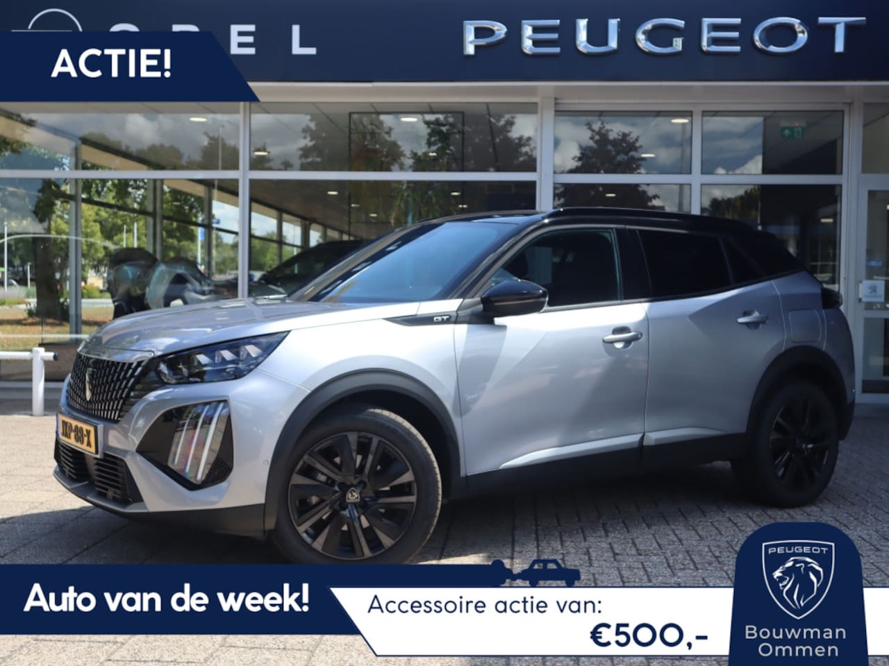 Peugeot 2008 - GT *Auto van de Week!* Hybrid 145PK e-DCS6 Automaat, Rijklaarprijs, Adaptieve Cruise Contr - AutoWereld.nl