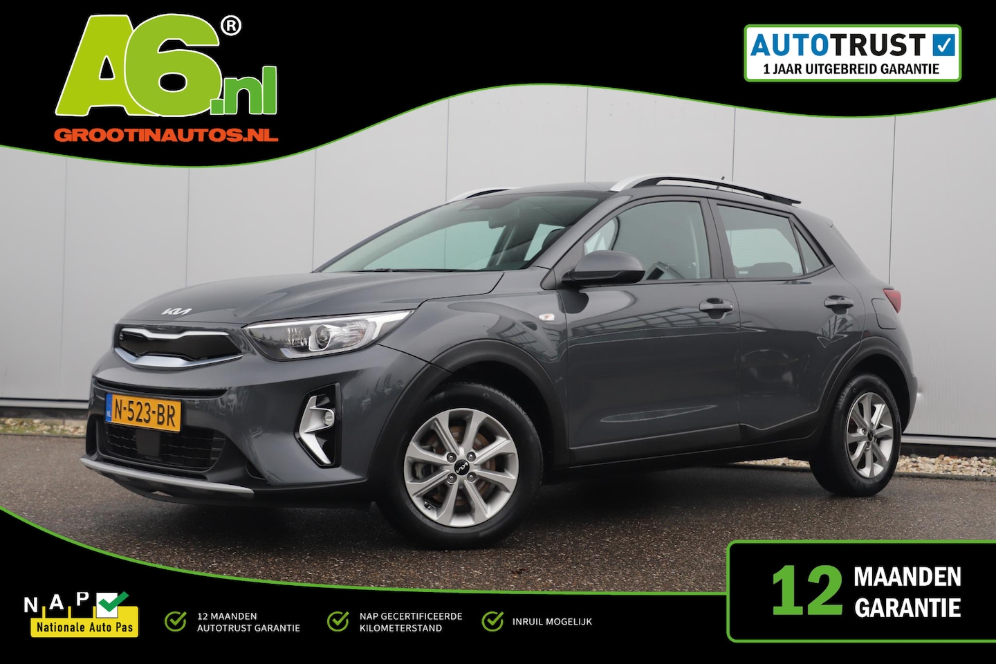 Kia Stonic - 1.0 T-GDi MHEV DynamicLine 101PK LMV Carplay Android Navigatie Achteruitrijcamera Airco Cr - AutoWereld.nl