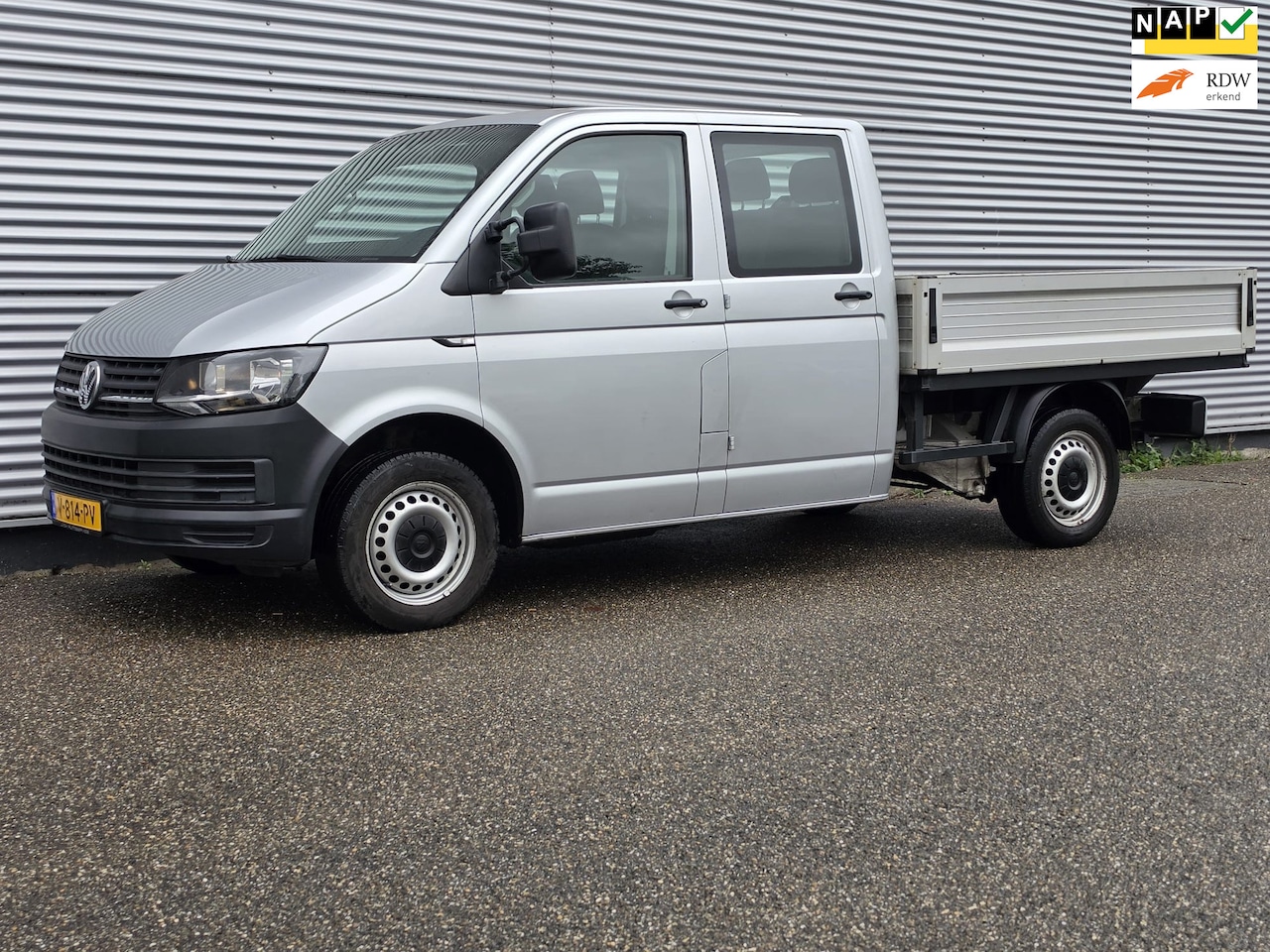 Volkswagen Transporter - 2.0 TDI L2H1 DC Comfortline Pick-up open laadbak AC NWE APK NAP - AutoWereld.nl