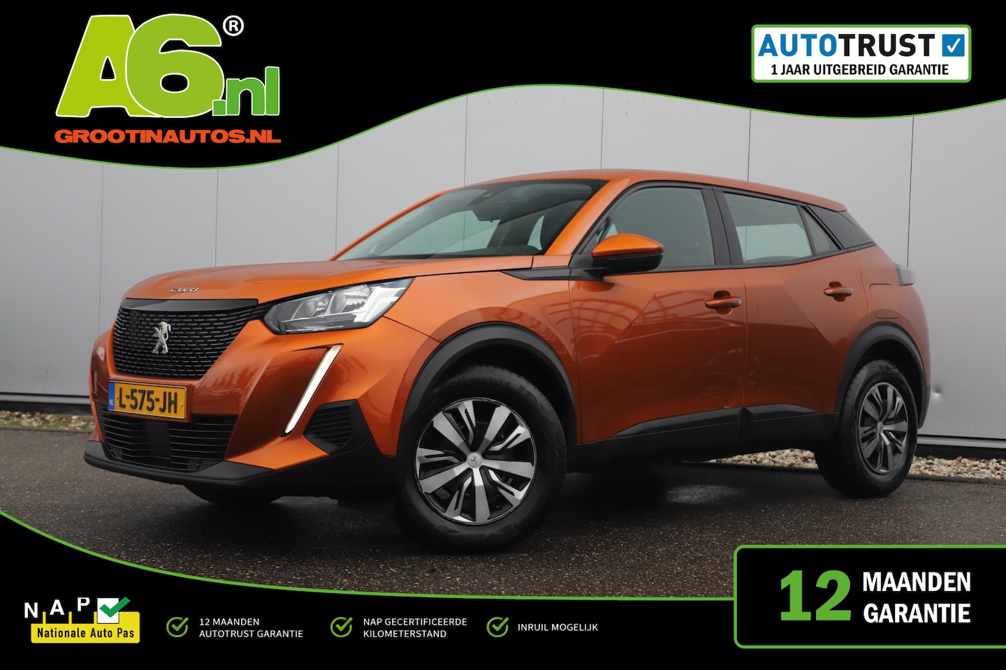 Peugeot 2008 - 1.2 PureTech Active Navigatie Carplay Airco Cruise Control Parkeersensor - AutoWereld.nl