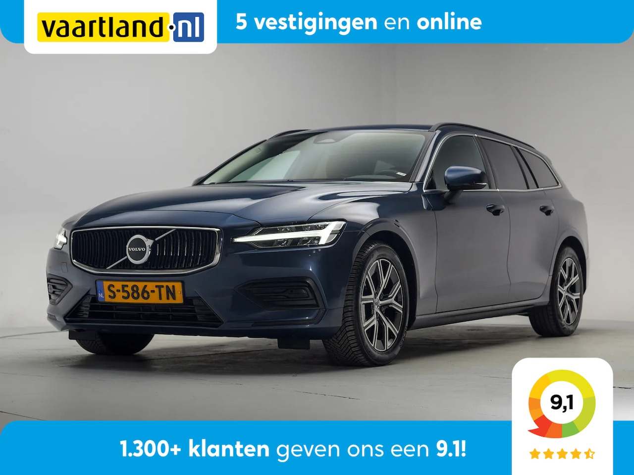 Volvo V60 - 2.0 B3 Core Aut. [ LED Adapt.cruise Stoel-en stuurverwarming ] - AutoWereld.nl