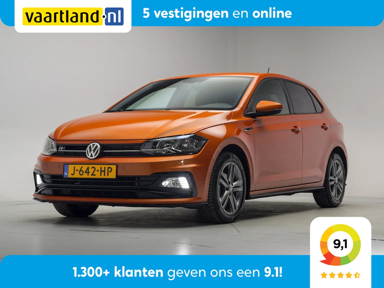 Volkswagen Polo - 1.0 TSI R Line Highline [ Virtual cockpit Navi Apple/Android Adapt.cruise Climate ] - AutoWereld.nl
