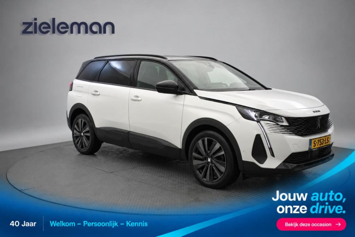 Peugeot 5008 - 1.2 PureTech GT 7 Persoons - Digitaal Cockpit, Carplay, Camera, Half Leer, Trekhaak - AutoWereld.nl