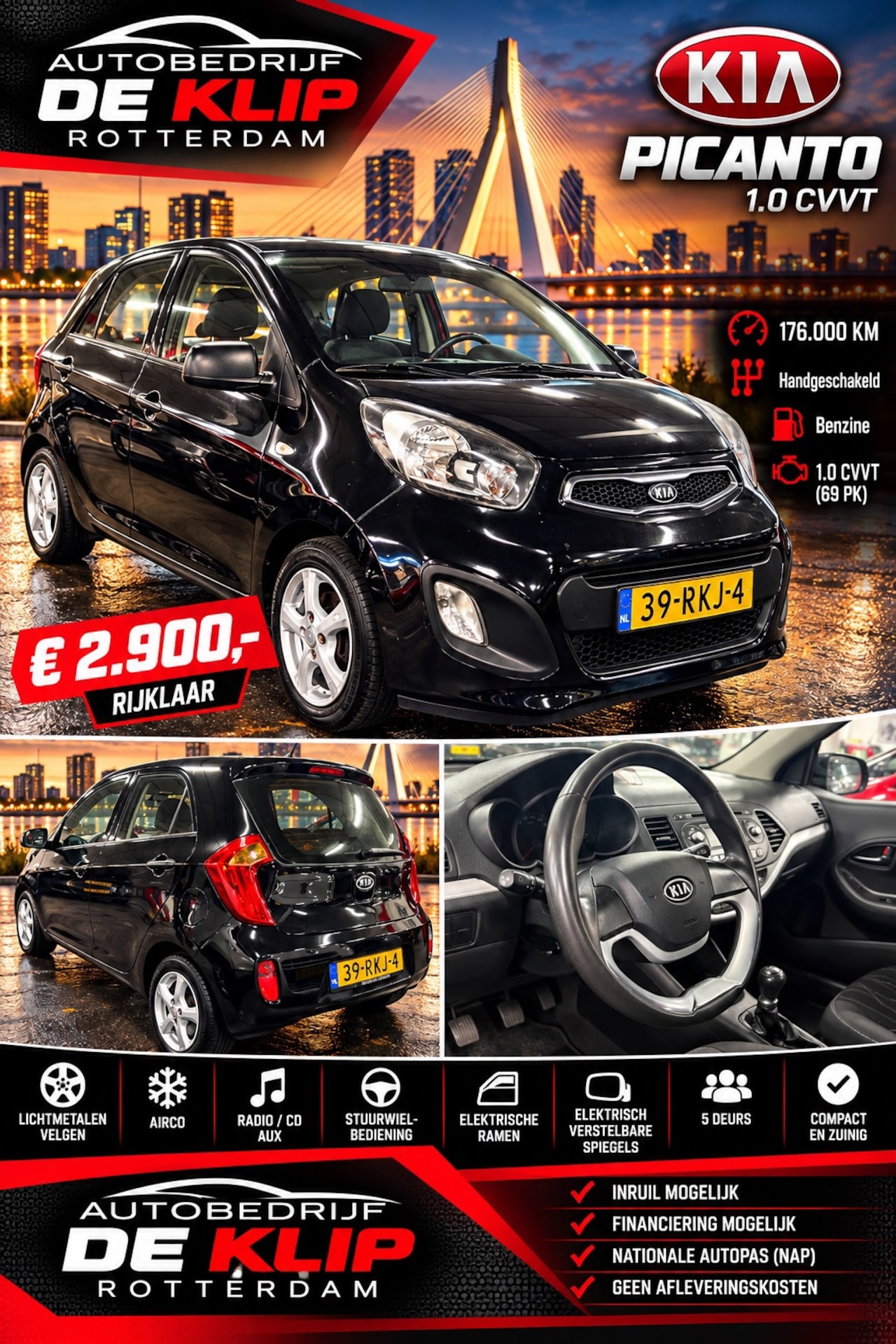 Kia Picanto - 1.0 CVVT Comfort Pack|Airco|5 Deurs| - AutoWereld.nl