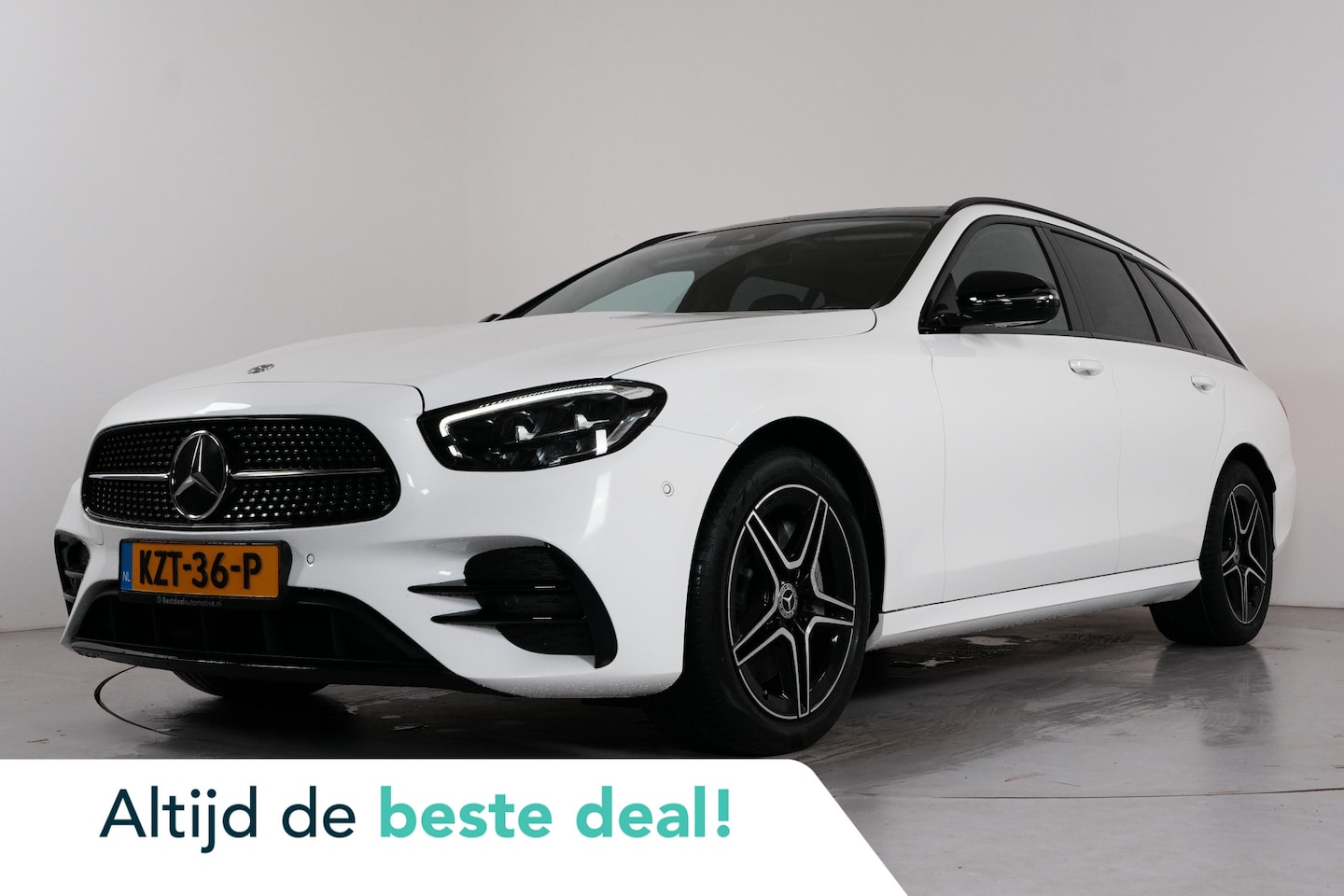 Mercedes-Benz E-klasse Estate - 300 e AMG Night 320 pk PHEV | Pano | 360° | Burmester | Keyless | Junge sterne garantie | - AutoWereld.nl