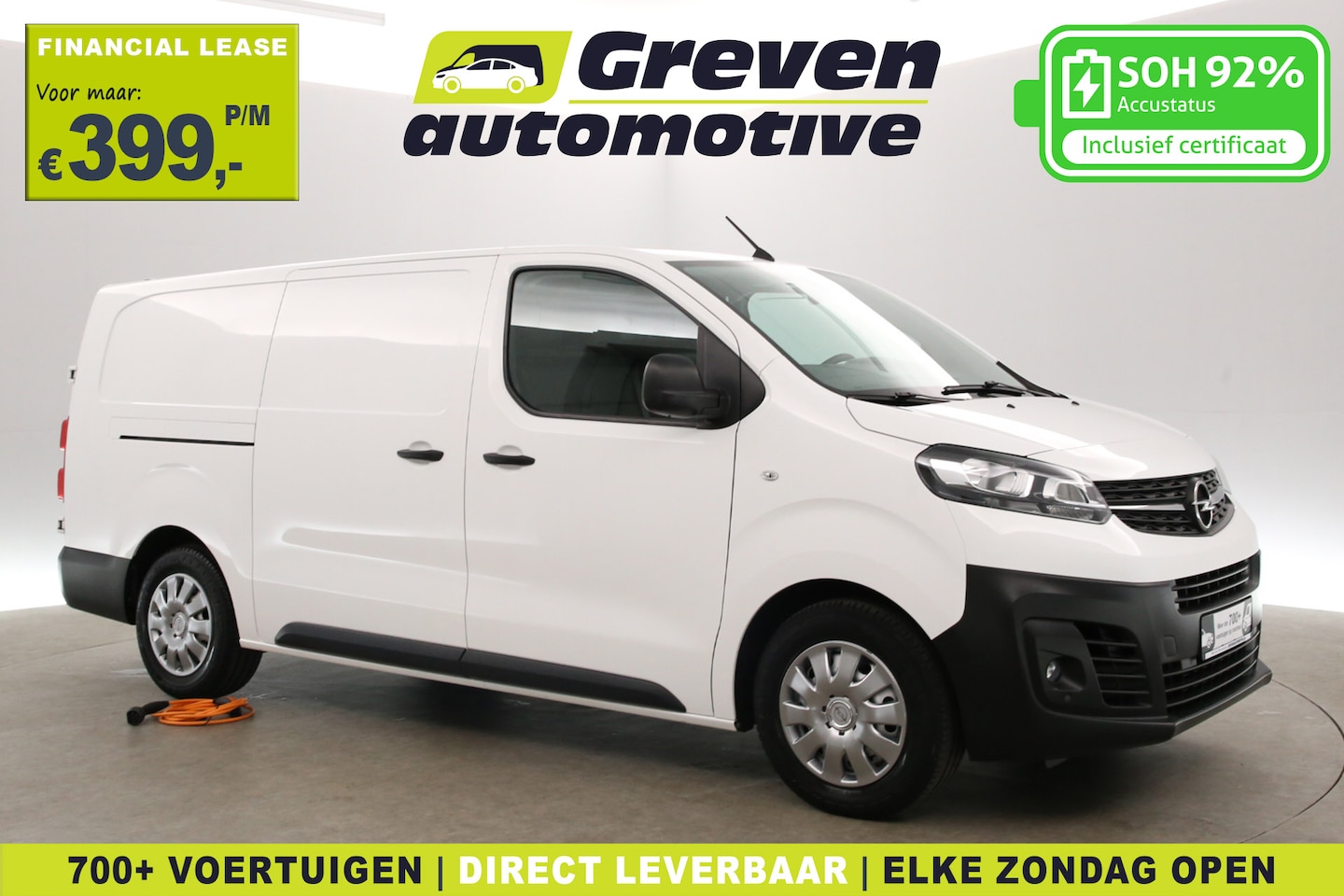 Opel Vivaro - Elektrisch 75 kWh L3H1 Long Range | Snelladen | SOH 92% | Airco | Cruise | 3 Zits | Carpla - AutoWereld.nl