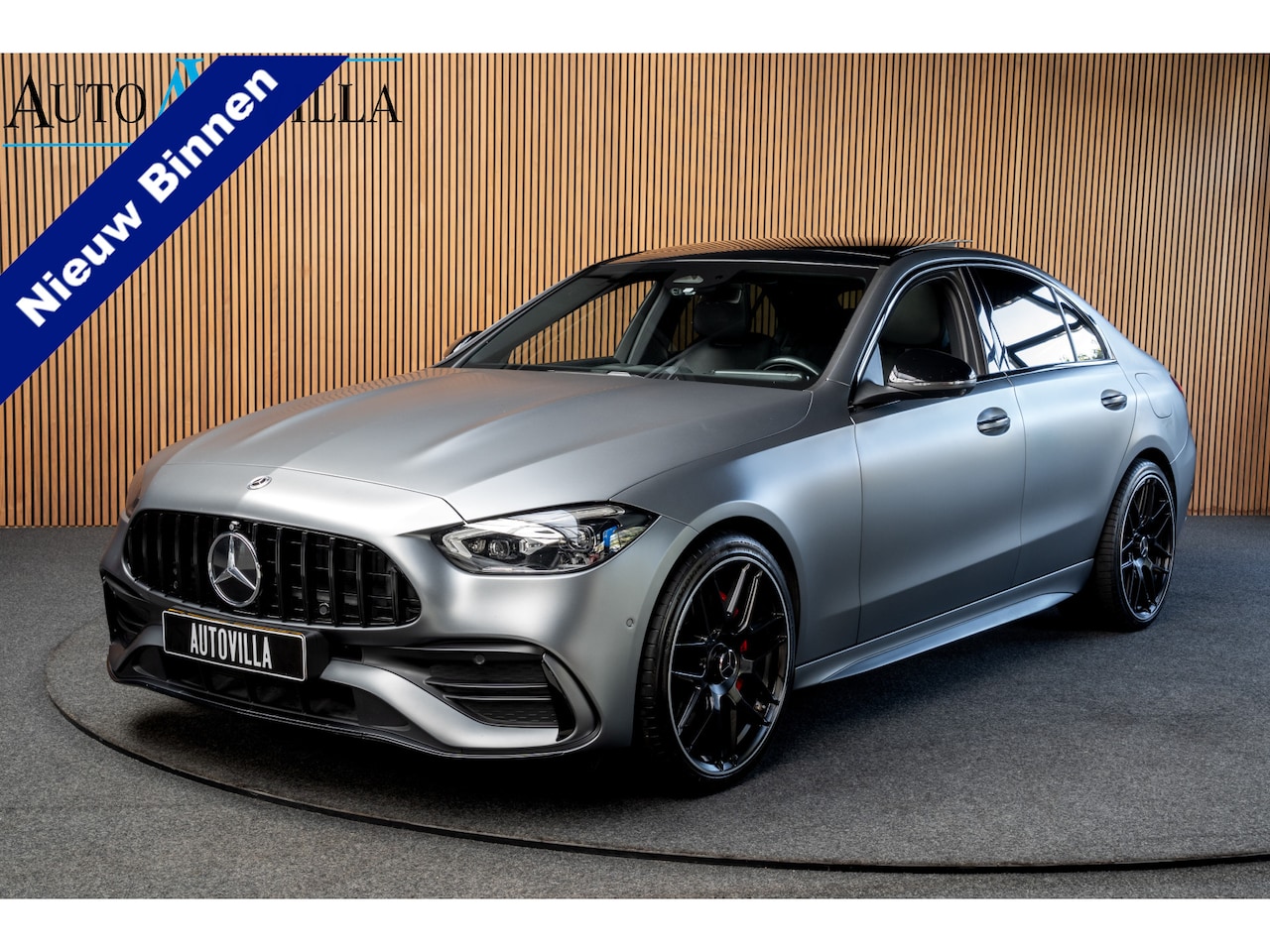 Mercedes-Benz C-klasse - 300 e AMG Line Panodak Leer 360° Memory Distronic+ Matrix Laser LED Burmester Navi LED Nig - AutoWereld.nl