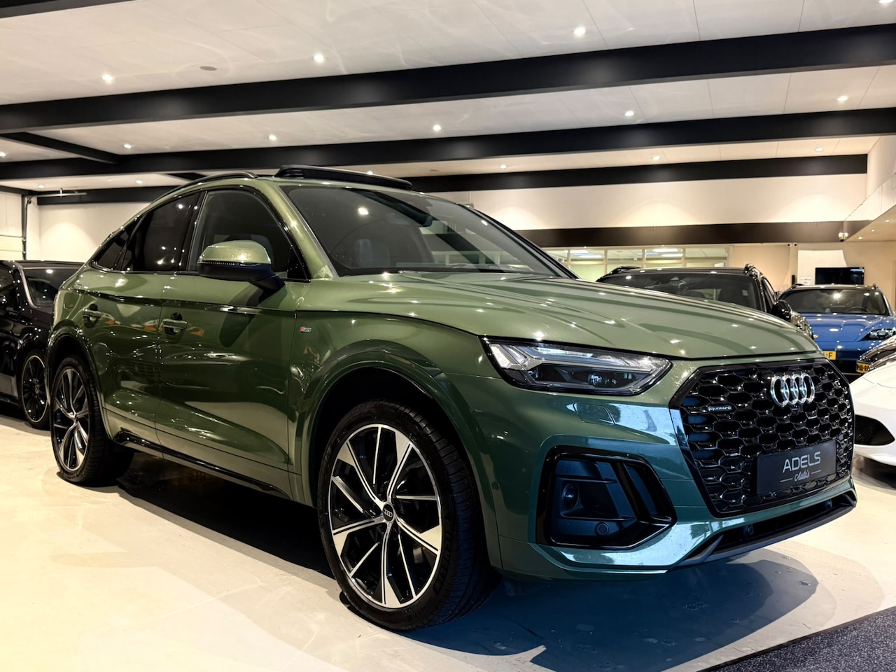 Audi Q5 Sportback - 55 TFSIe S Edition S-Line PANO HUD B&O SFEER ACC KEYLESS BLACK - AutoWereld.nl