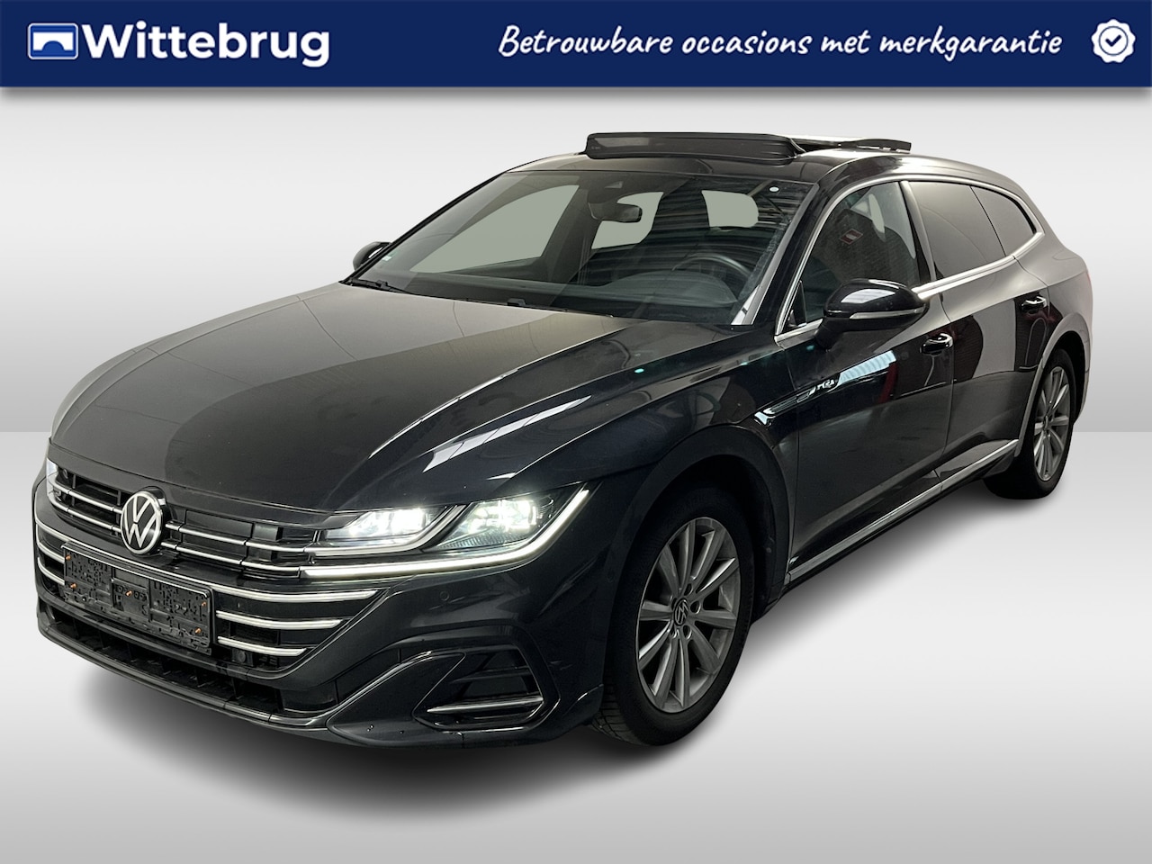 Volkswagen Arteon Shooting Brake - 1.4 TSI eHybrid R-Line / AUTOMAAT/ PANO/ LEER/ TREKHAAK/ PARK.SENSOR. + CAMERA/ STOELVERWA - AutoWereld.nl