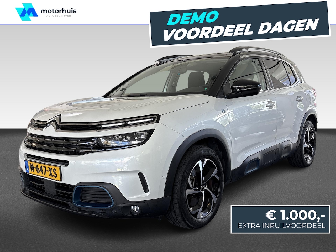 Citroën C5 Aircross - 1.6 HYBRID 225PK SHINE NAVI TEL 18INCH LEDER - AutoWereld.nl