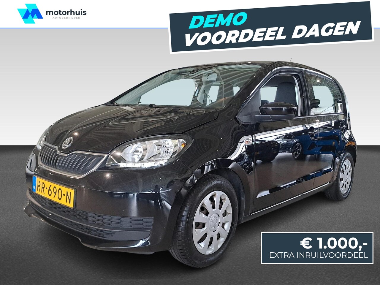 Skoda Citigo - 1.0 60pk Greentech Ambition | Bluetooth | Boordcomputer | Instrumentenpaneel met o.a. toer - AutoWereld.nl