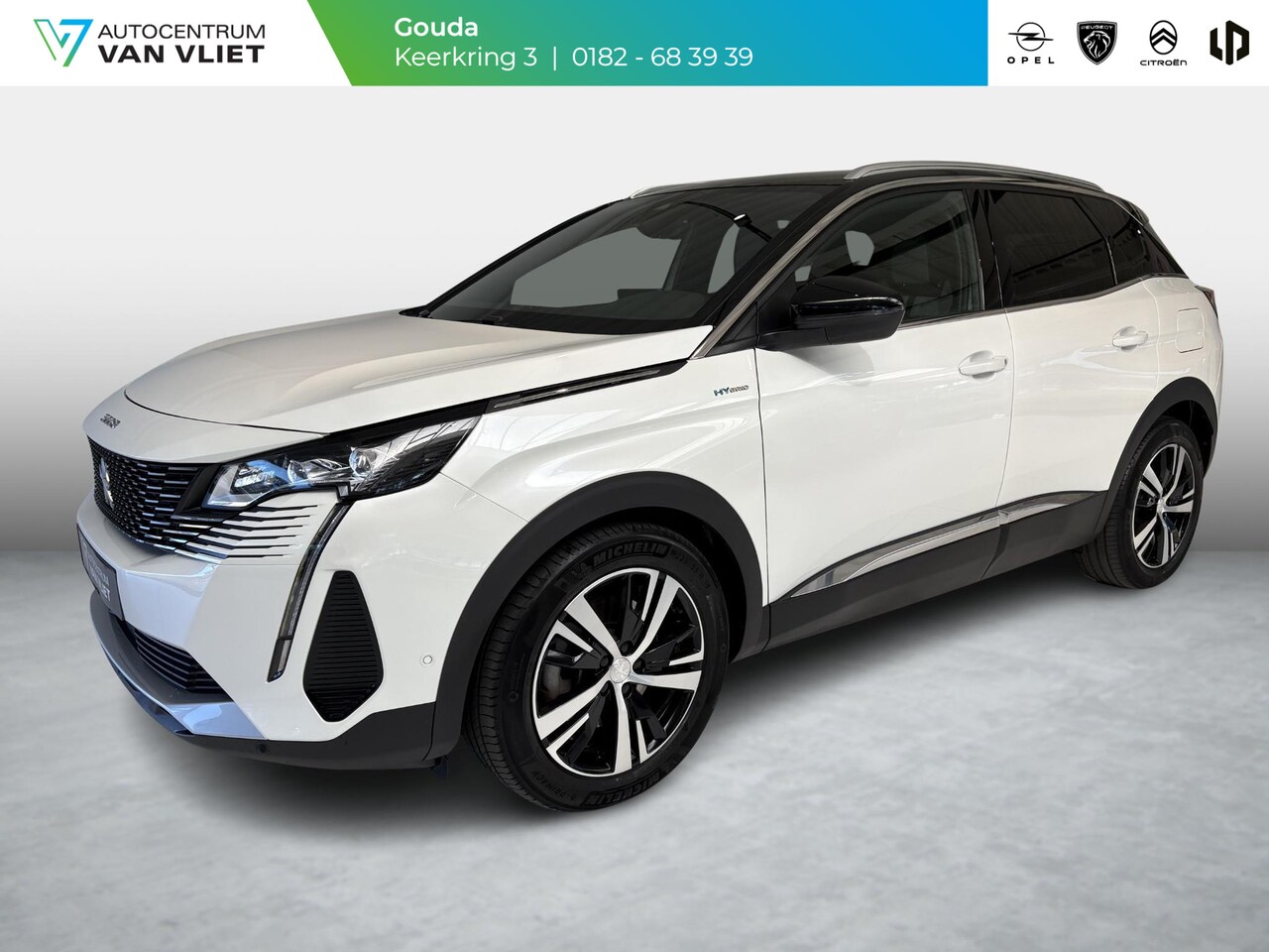 Peugeot 3008 - 1.6 HYbrid 225 GT | SOH 88.5% | Alcantara | Stoelverwarming | Elektrisch bedienbare achte - AutoWereld.nl
