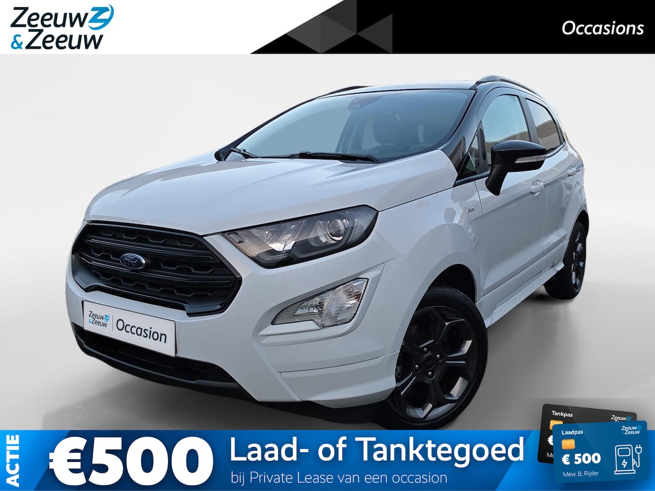 Ford EcoSport - 1.0 EcoBoost ST-Line | Two-Tone | Winter Pack | Climate Control | Parkeersensoren | Apple - AutoWereld.nl