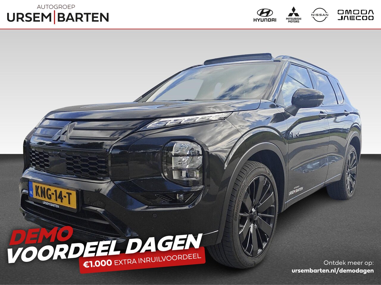 Mitsubishi Outlander - PHEV Black Edition | 20'' LM Velgen | 360 Camera | 360 camera - AutoWereld.nl