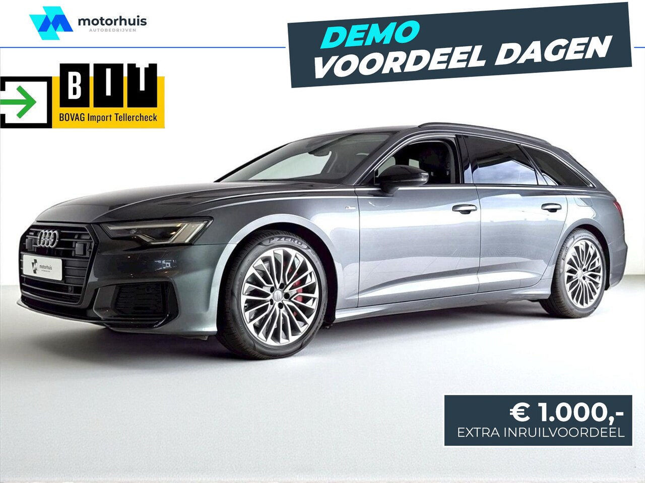 Audi A6 Avant - 55 TFSI e quattro 367pk S tronic Competition AUTOMAAT LED STOELV CAMERA VIRTUAL TREKHAAK - AutoWereld.nl