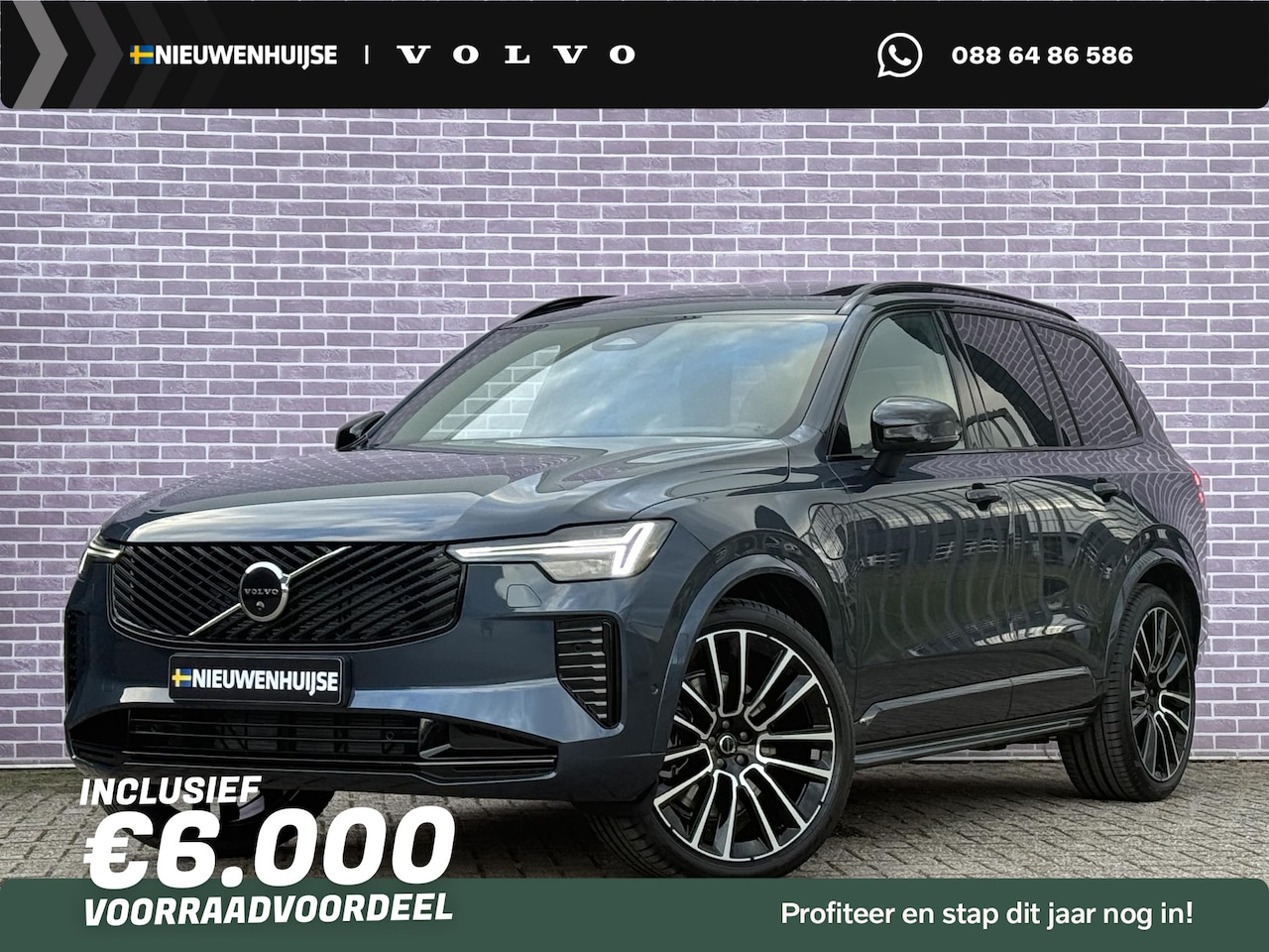 Volvo XC90 - 2.0 T8 Plug-in hybrid AWD Ultra Dark Exec. Ed. | Luchtvering | Gelaagd Glas | Bowers & Wil - AutoWereld.nl