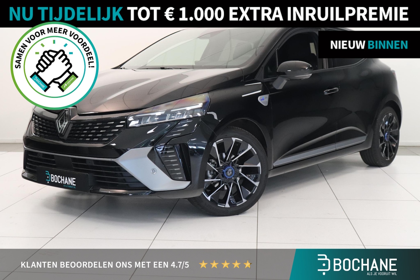 Renault Clio - 1.6 E-Tech Full Hybrid 145 esprit Alpine | 360° Camera | Pack winter | BOSE | Climate cont - AutoWereld.nl