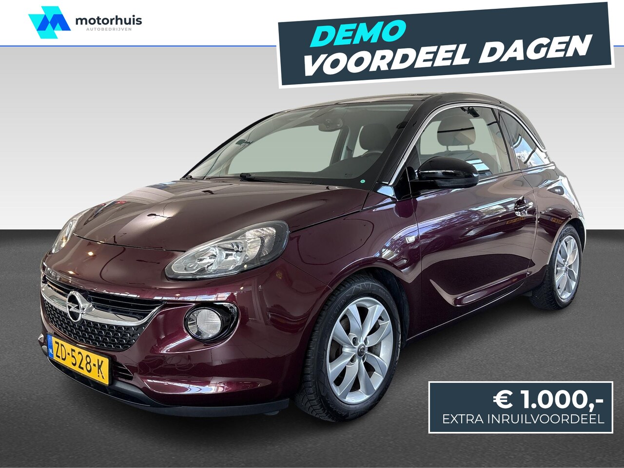 Opel ADAM - 1.0 Turbo Start/Stop 90PK BlitZ | 16'' lichtmetalen velgen 'Horns' | Airco | Apple Carplay - AutoWereld.nl