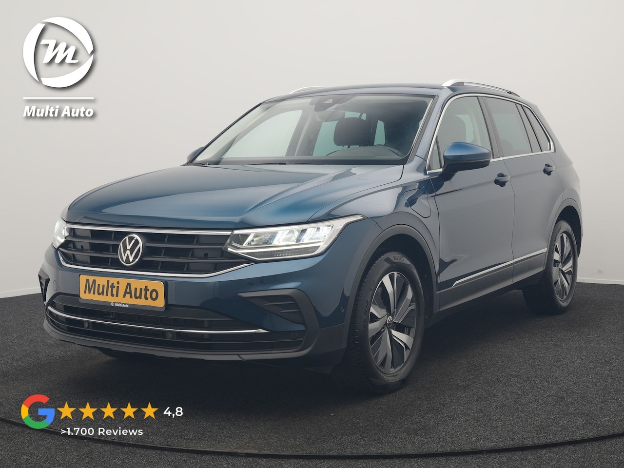 Volkswagen Tiguan - 1.4 TSI eHybrid Elegance PHEV 245pk Dealer O.H. | SOH 88,4% | Trekhaak Af Fabriek | Adapti - AutoWereld.nl