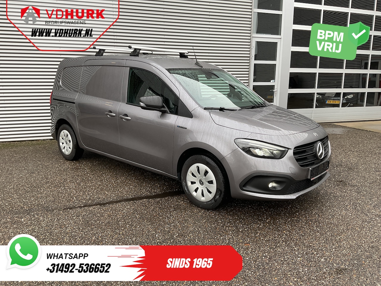 Mercedes-Benz eCitan - 112 Pro L2 51 kWh 280 km WLTP LED/ Snellader/ 2x Schuifdeur/ Carplay/ Navi/ Climate/ Camer - AutoWereld.nl