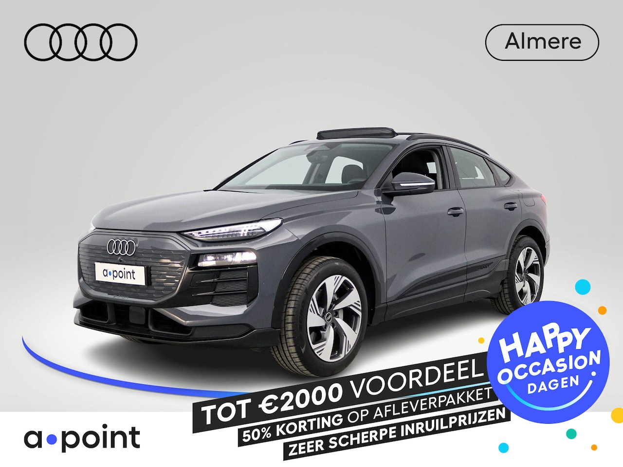 Audi Q6 Sportback e-tron - Advanced edition 83 kWh 252pk | SOH 98,99% | Panoramadak | Private lease vanaf €999,- pm | - AutoWereld.nl