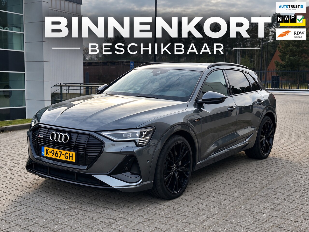 Audi e-tron - 55 quattro S edition 95 kWh | Pano | Luchtvering | 89% SOH - AutoWereld.nl