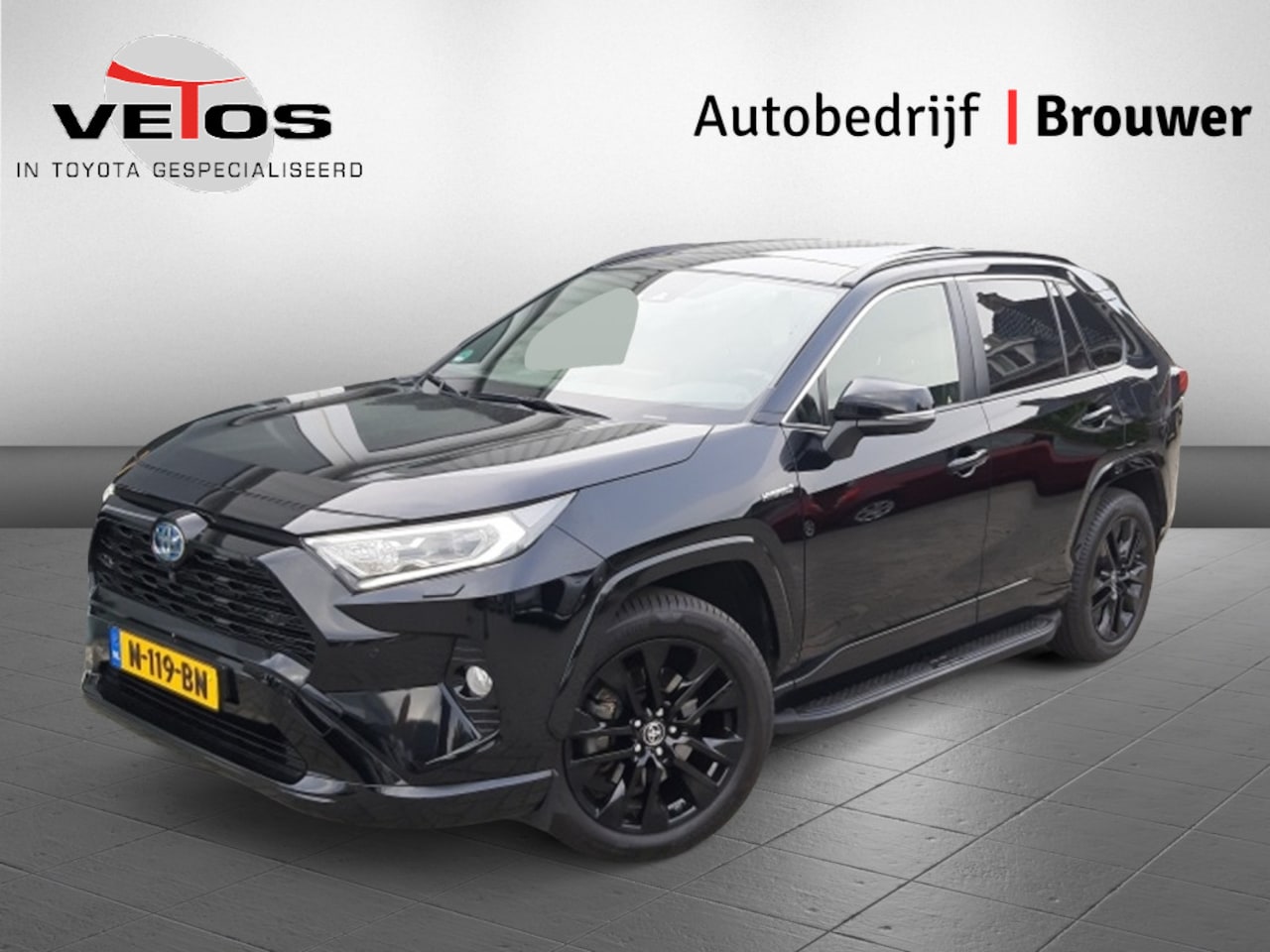 Toyota RAV4 - 2.5 Hybrid AWD Black Edition Panoramisch dak/Parkeersensoren/BSM - AutoWereld.nl