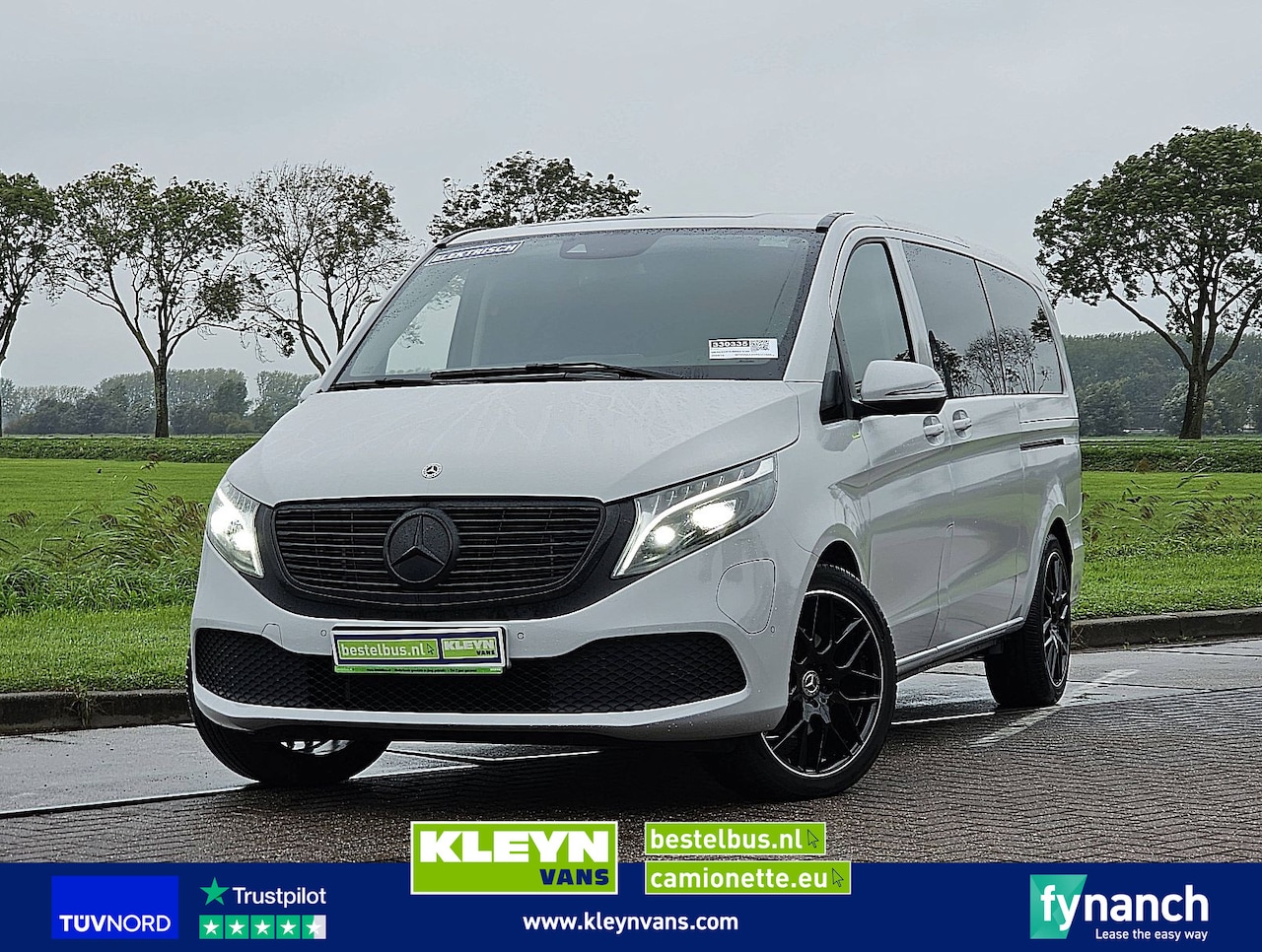 Mercedes-Benz EQV - 300 L3 8 pers wltp 365km wrapped elektrische schuifdeuren 45 DKM!! - AutoWereld.nl