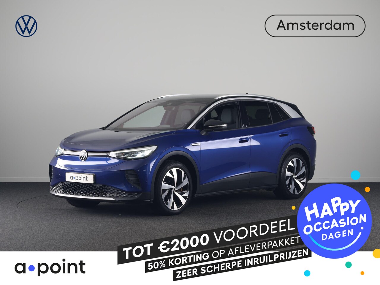 Volkswagen ID.4 - First 77 kWh 204 PK | SOH 92.79% Navigatie | Trekhaak | Stoelverwarming | - AutoWereld.nl