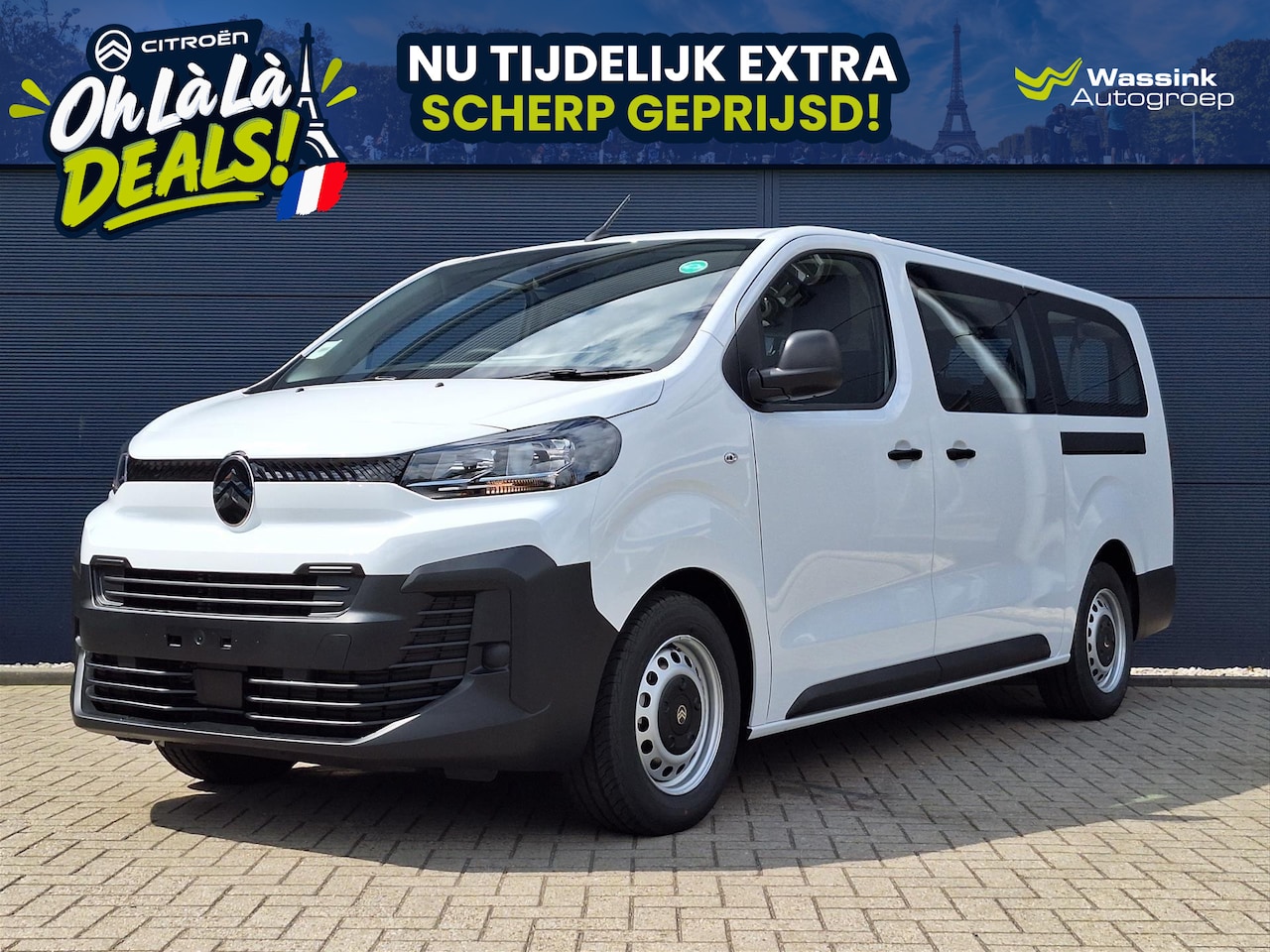 Citroën ë-Jumpy - Combi EV 75 kWh 136pk L3 | 9 Zitplaatsen! | Cruise Control | DAB | - AutoWereld.nl