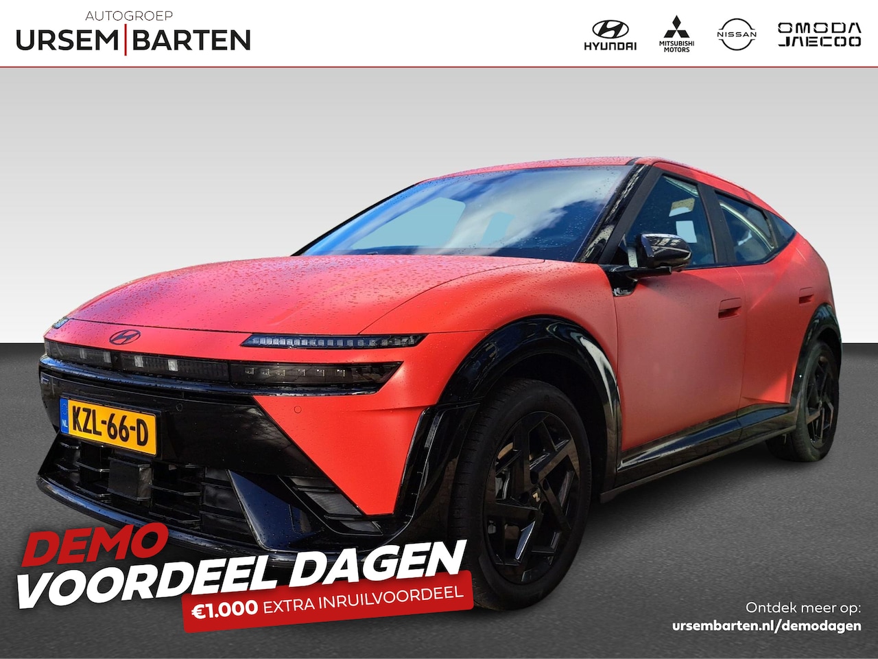 Hyundai IONIQ - 3 IONIQ3 N-LINE EVO FIERCE RED MAT - AutoWereld.nl