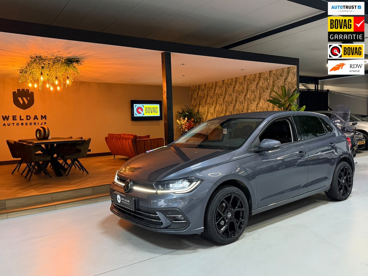 Volkswagen Polo - 1.0 TSI Style DSG Garantie|IQLight|Sportvelgen|Leder|Virtual|ACC|Lane|Carplay Navi|Rijklaa - AutoWereld.nl