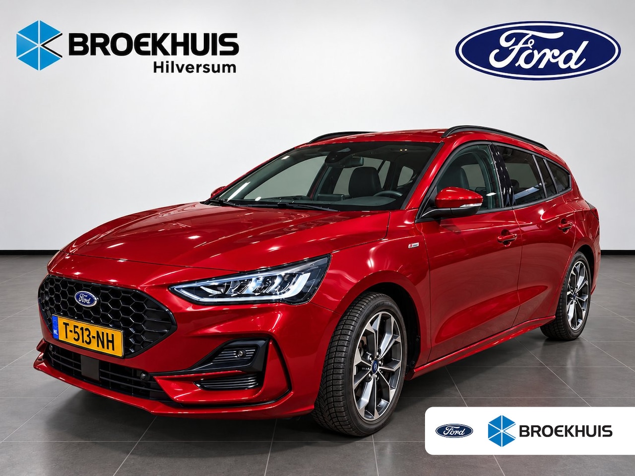 Ford Focus Wagon - 1.0 EcoBoost Hybrid ST Line X | Elekt. Trekhaak | Dr. Ass- Winter Pack | AGR Stoel | 18" L - AutoWereld.nl