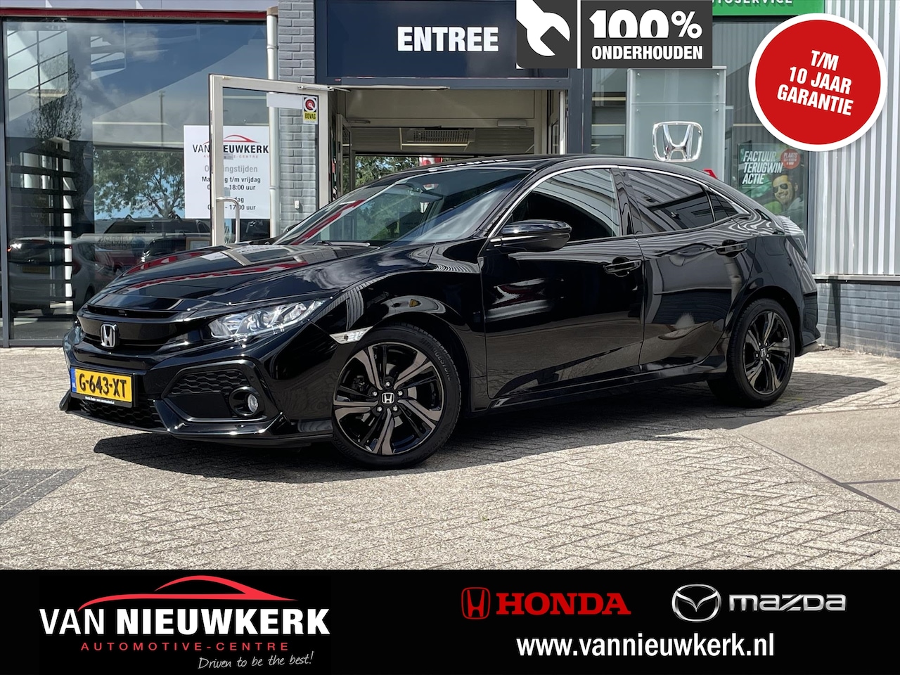 Honda Civic - 1.0 i-VTEC Automaat 5D Elegance | Navi | Camera Carplay & Android - AutoWereld.nl