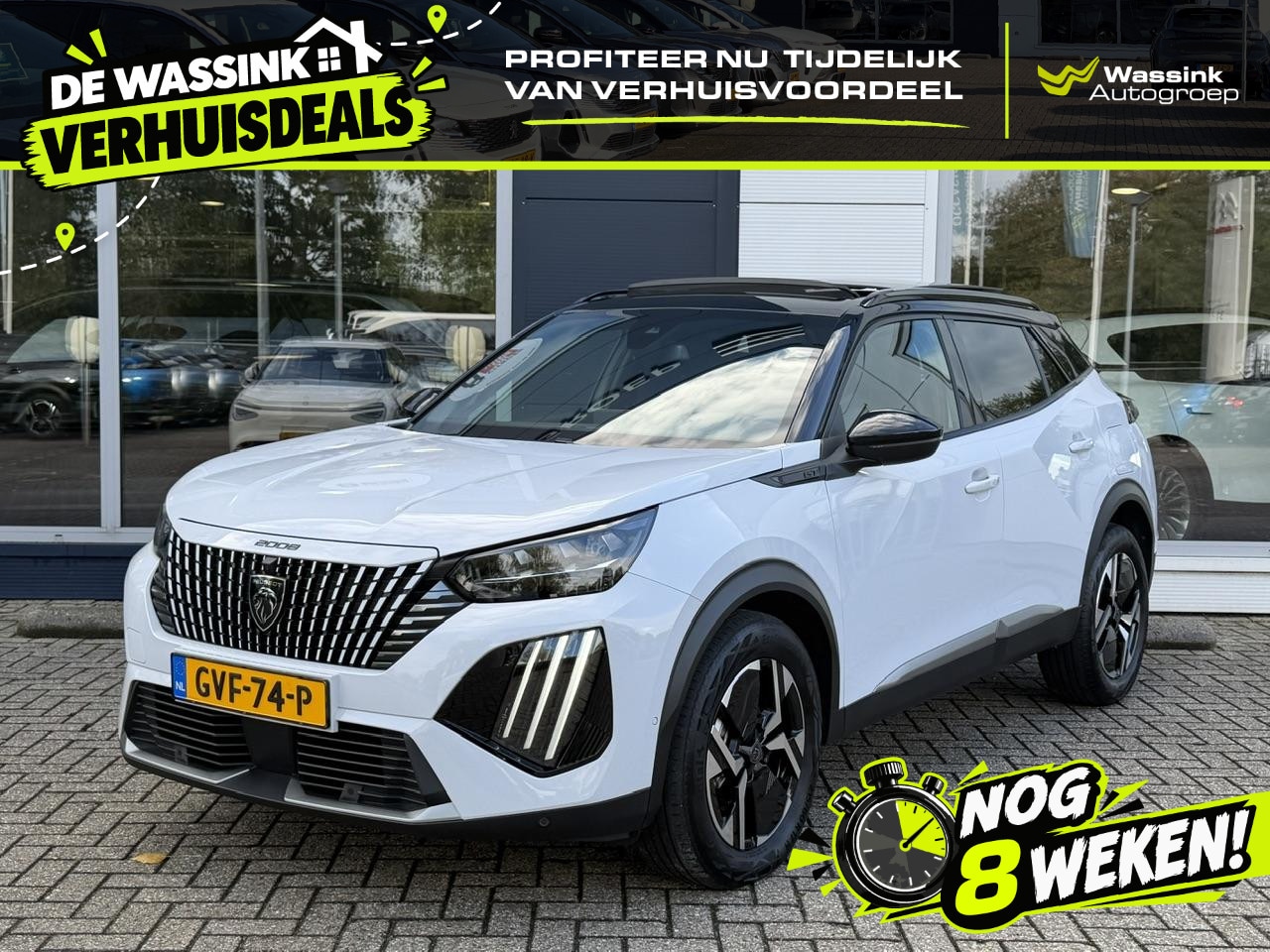 Peugeot 2008 - 1.2 Hybrid 136 GT Camera | parkeersensoren | Cruise Control | Navigatie | Apple Carplay | - AutoWereld.nl