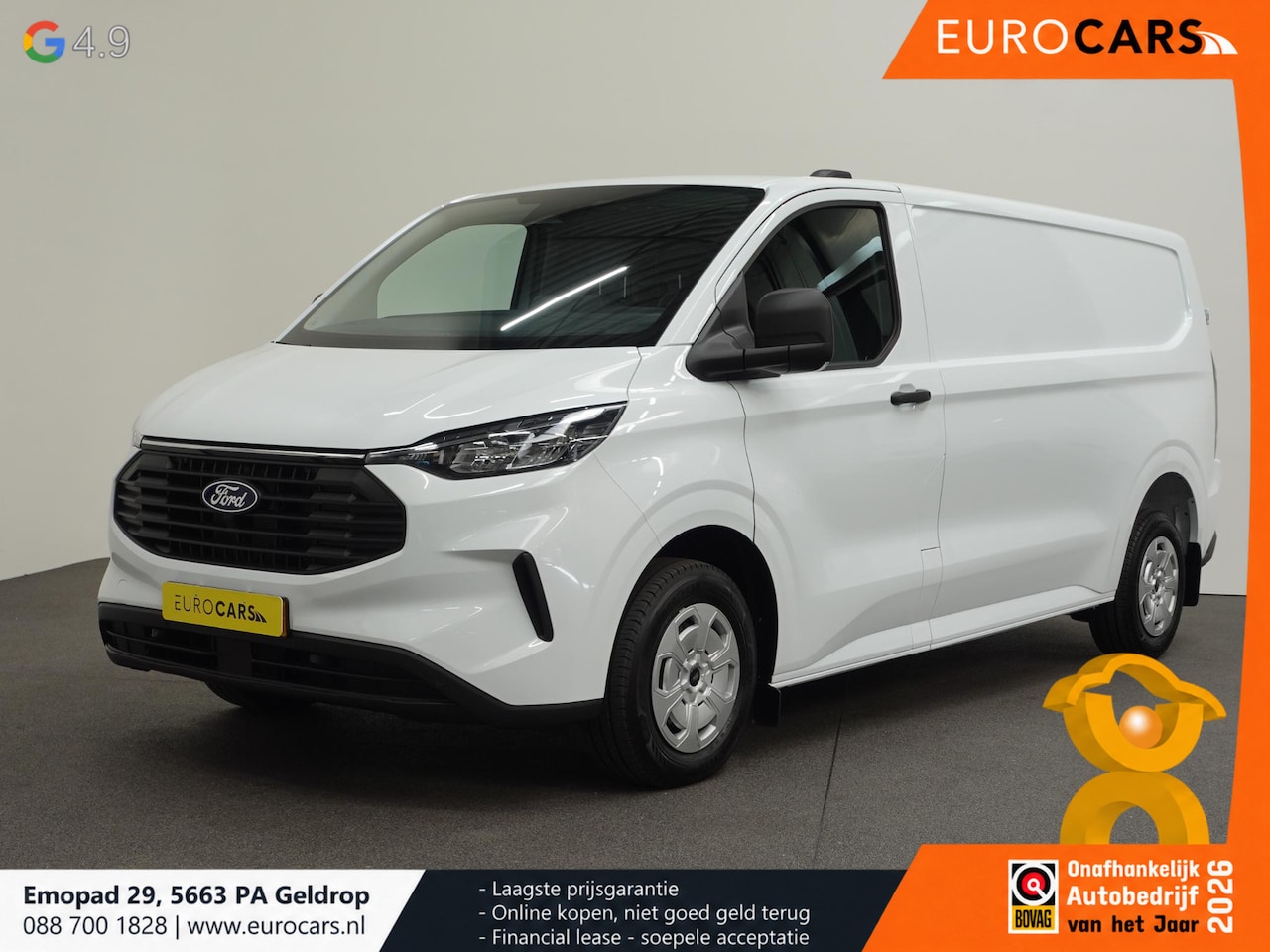 Ford Transit Custom - 300 2.0 TDCI L2H1 Airco Cruise Navigatie Parkeersensoren Camera Apple/Carplay Android Auto - AutoWereld.nl